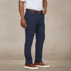 NWT Greg Norman Men's Ultimate Stretch Luxury 5 Pocket Pant, Navy 32x30